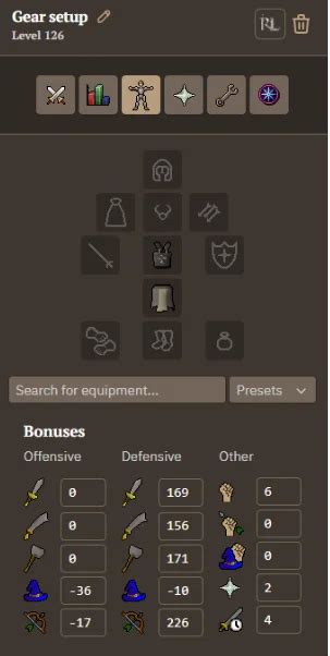 OSRS Melee Gear Armour Progression .